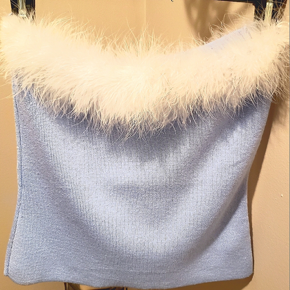 Fun faux fur tank top